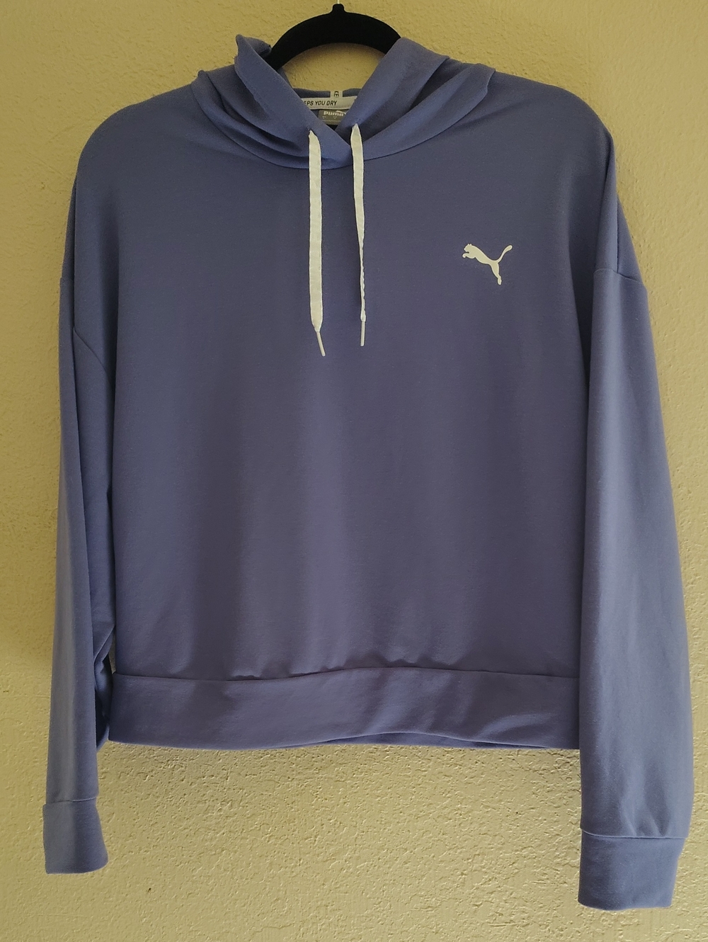 Puma Women's Lavender/Purple Sweatshirt Hoodie Size L Keeps You Dry